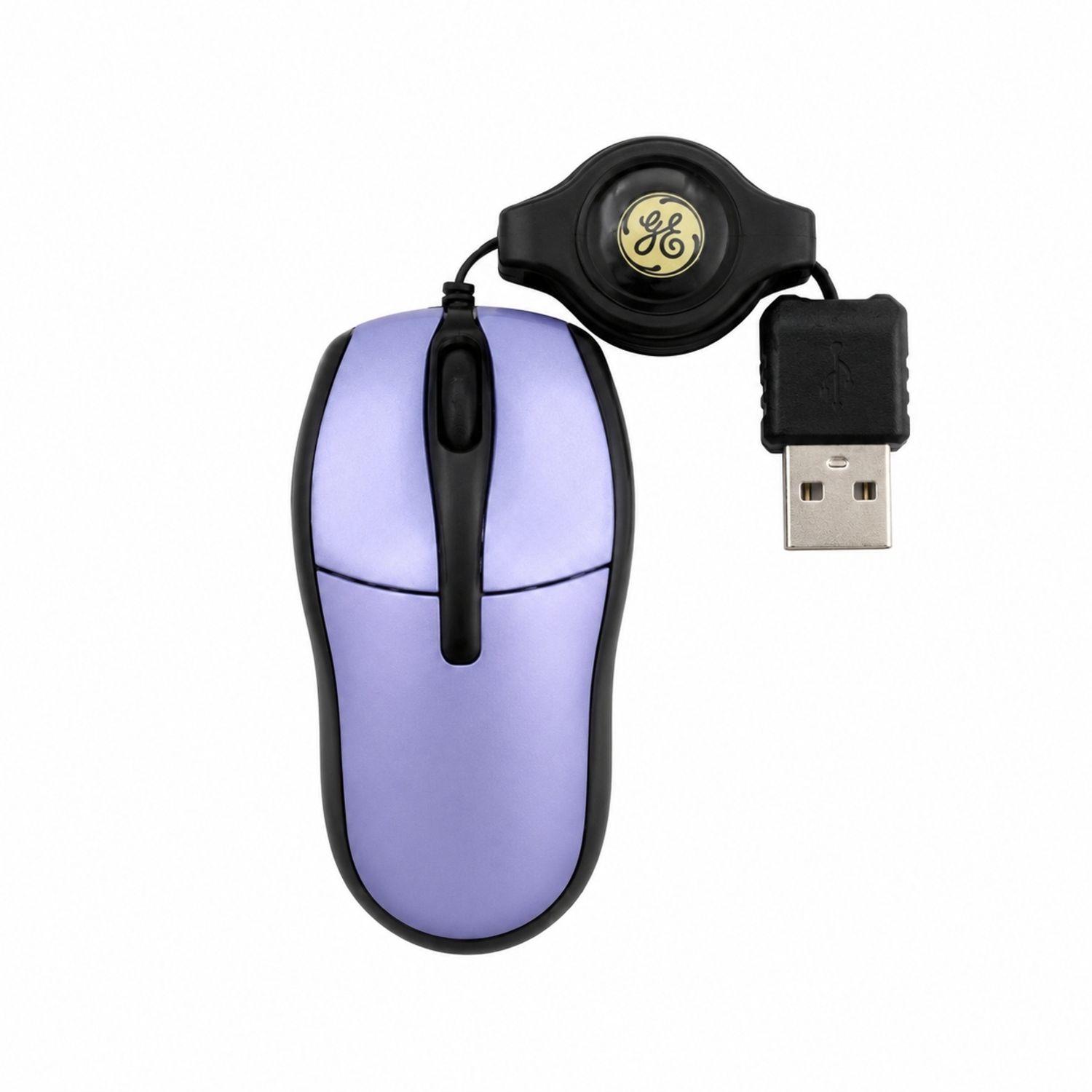 MINI MOUSE OPTICO RETRACTIL PURPURA GENERAL ELECTRIC-0