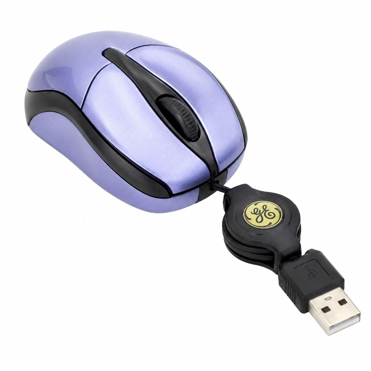 MINI MOUSE OPTICO RETRACTIL PURPURA GENERAL ELECTRIC-1