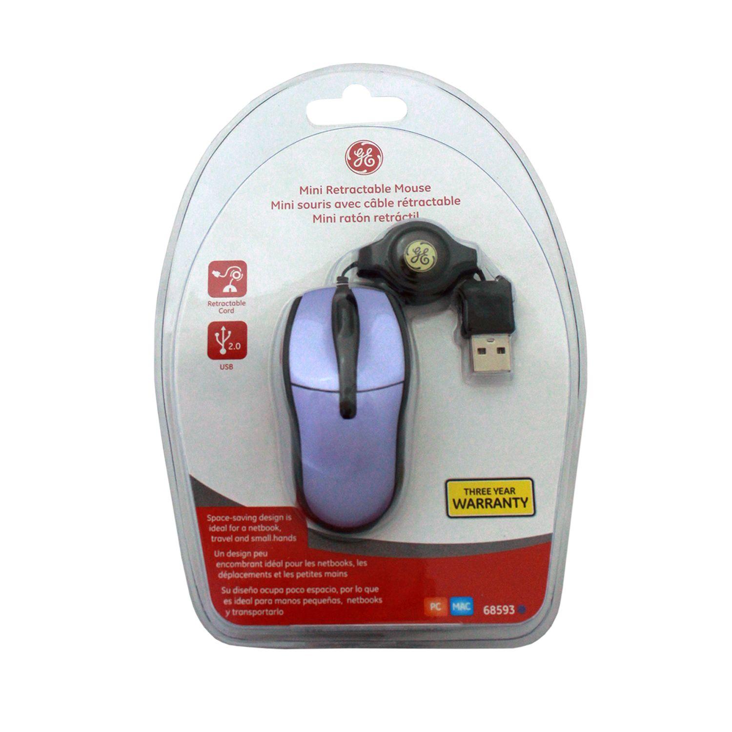 MINI MOUSE OPTICO RETRACTIL PURPURA GENERAL ELECTRIC-2