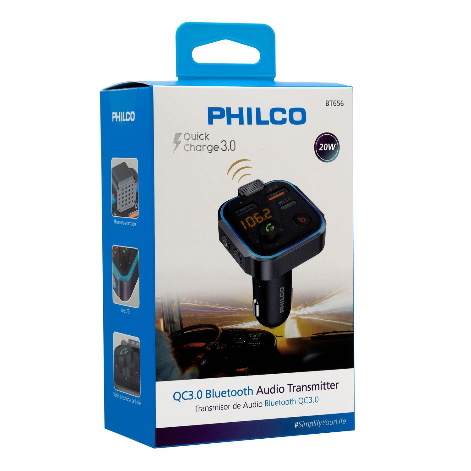 TRANSMISOR FM BT QC3.0+PD PHILCO-0