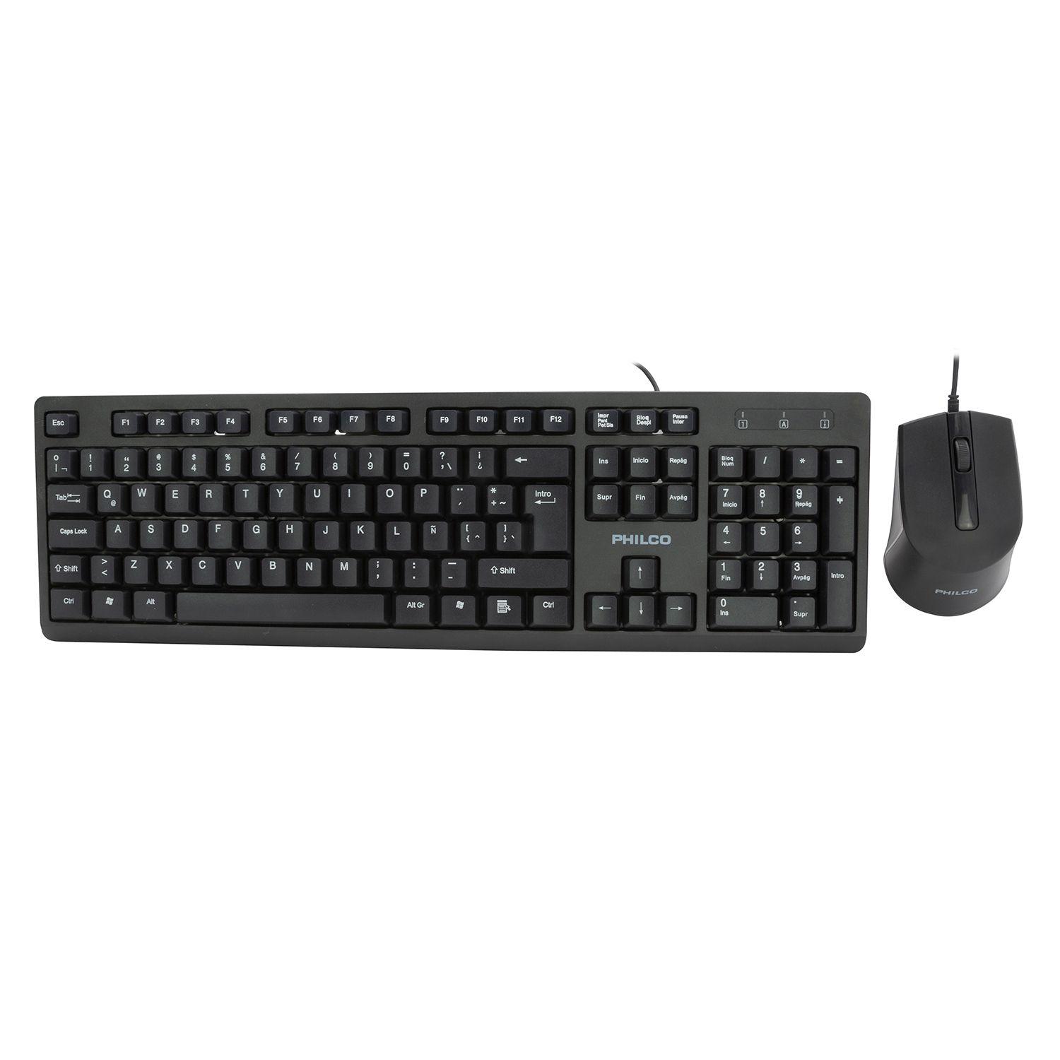 KIT TECLADO ALÁM. + MOUSE SPT6234 NEGRO PHILCO Open box-2