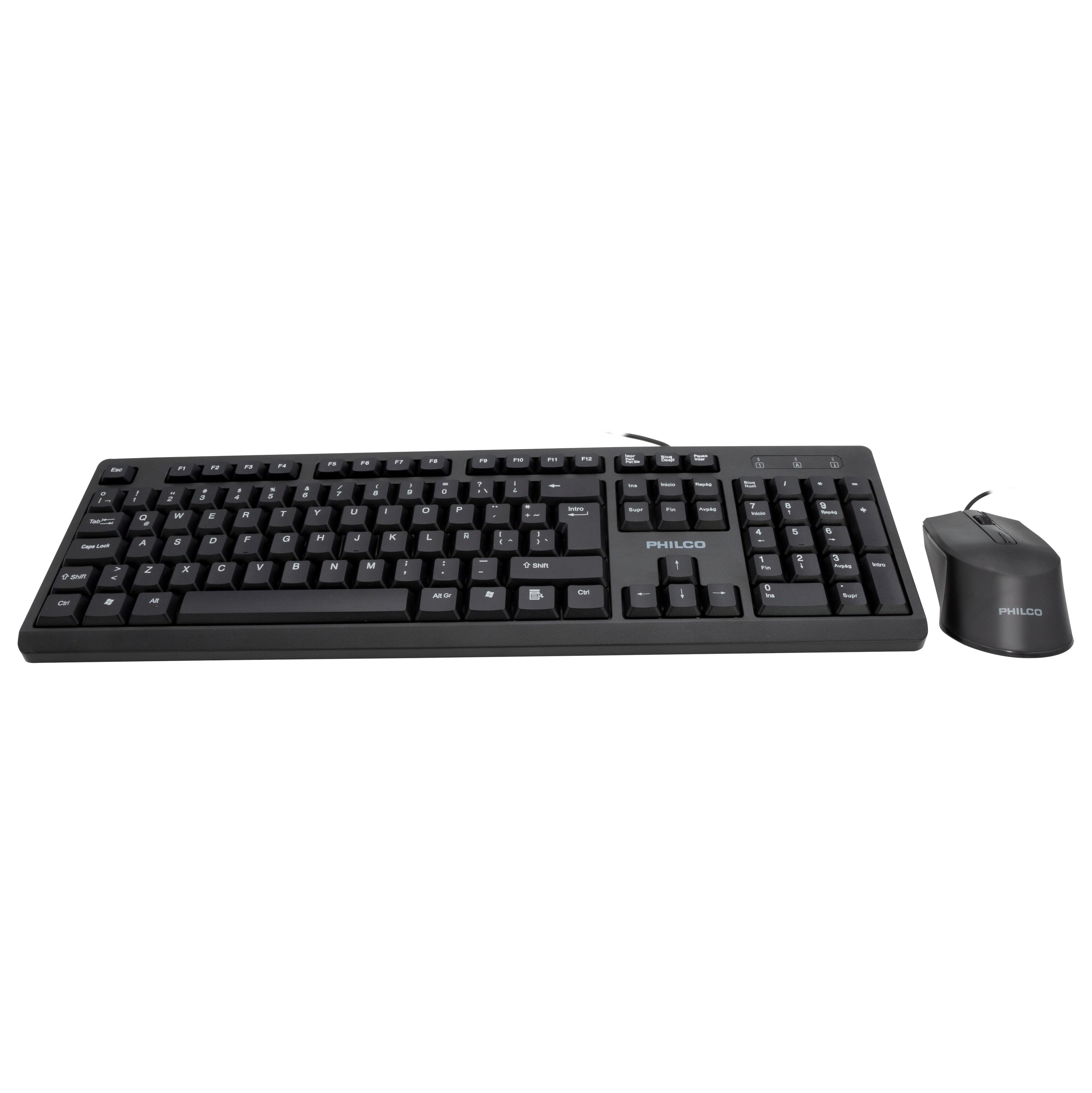 KIT TECLADO ALÁM. + MOUSE SPT6234 NEGRO PHILCO Open box-4