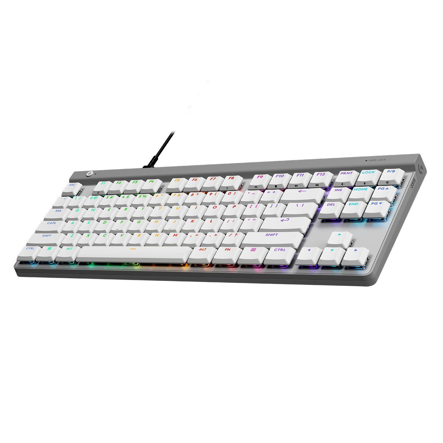 Teclado Gamer Con Cable Logitech G515 Tkl, Blanco Inglés Open box-2