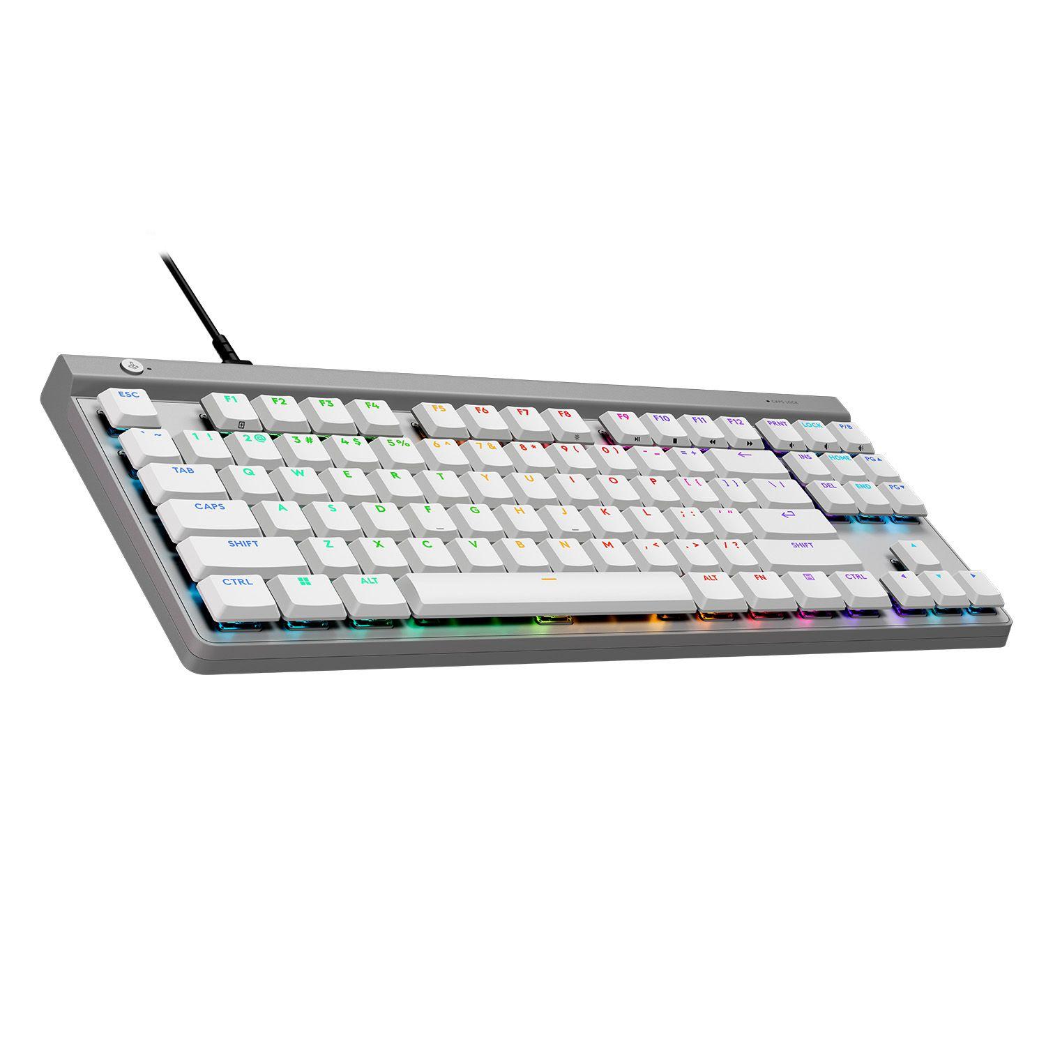 Teclado Gamer Con Cable Logitech G515 Tkl, Blanco Inglés Open box-3