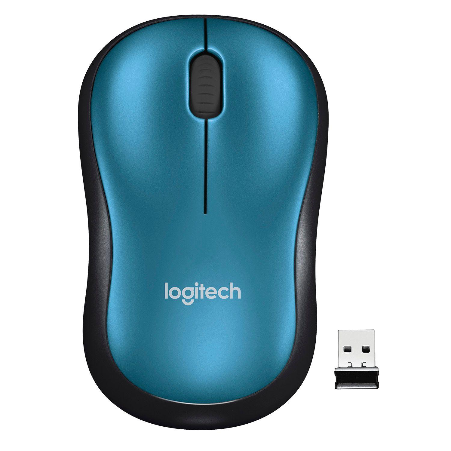 Mouse Logitech Inalam M185 Azul Open box-2
