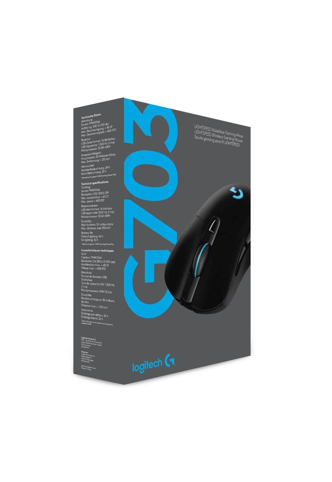 910-005639 MOUSE GAMER INALAM LOGITECH G703 LIGHTSPEED-3
