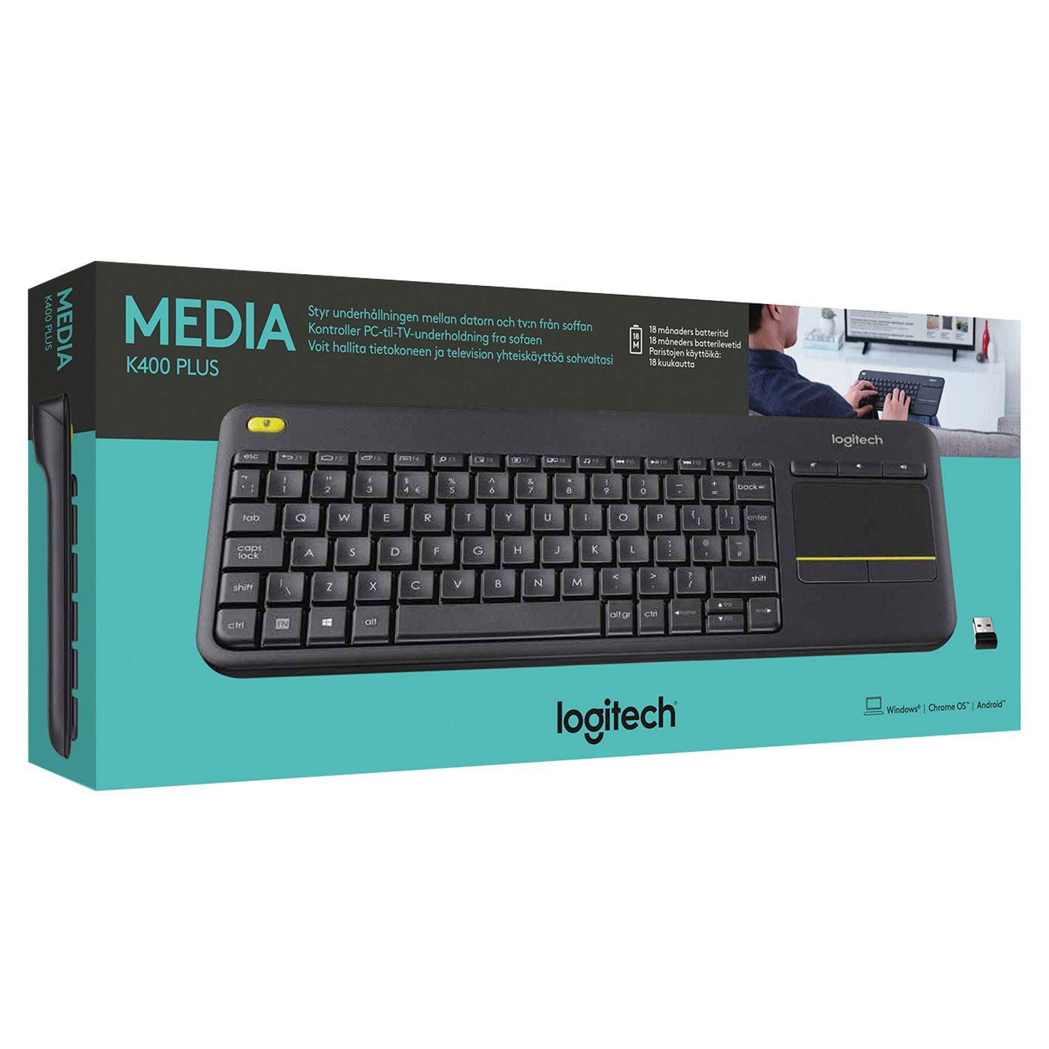 Teclado Inalámbrico Logitech K400 Plus Open box-3