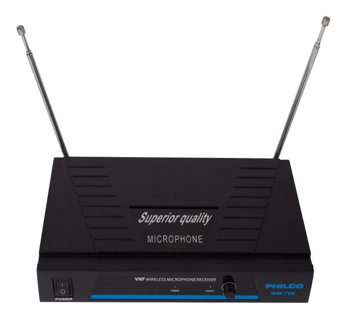 MICRÓFONO INALÁMBRICO VHF PHILCO WM-700 BLUETOOTH-1