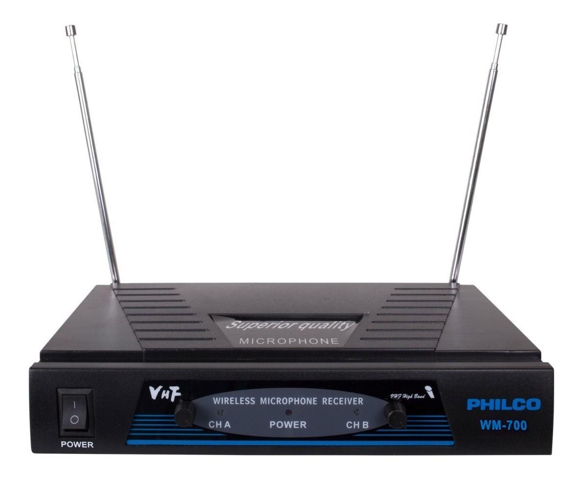 MICRÓFONO INALÁMBRICO VHF PHILCO WM-700 BLUETOOTH-2