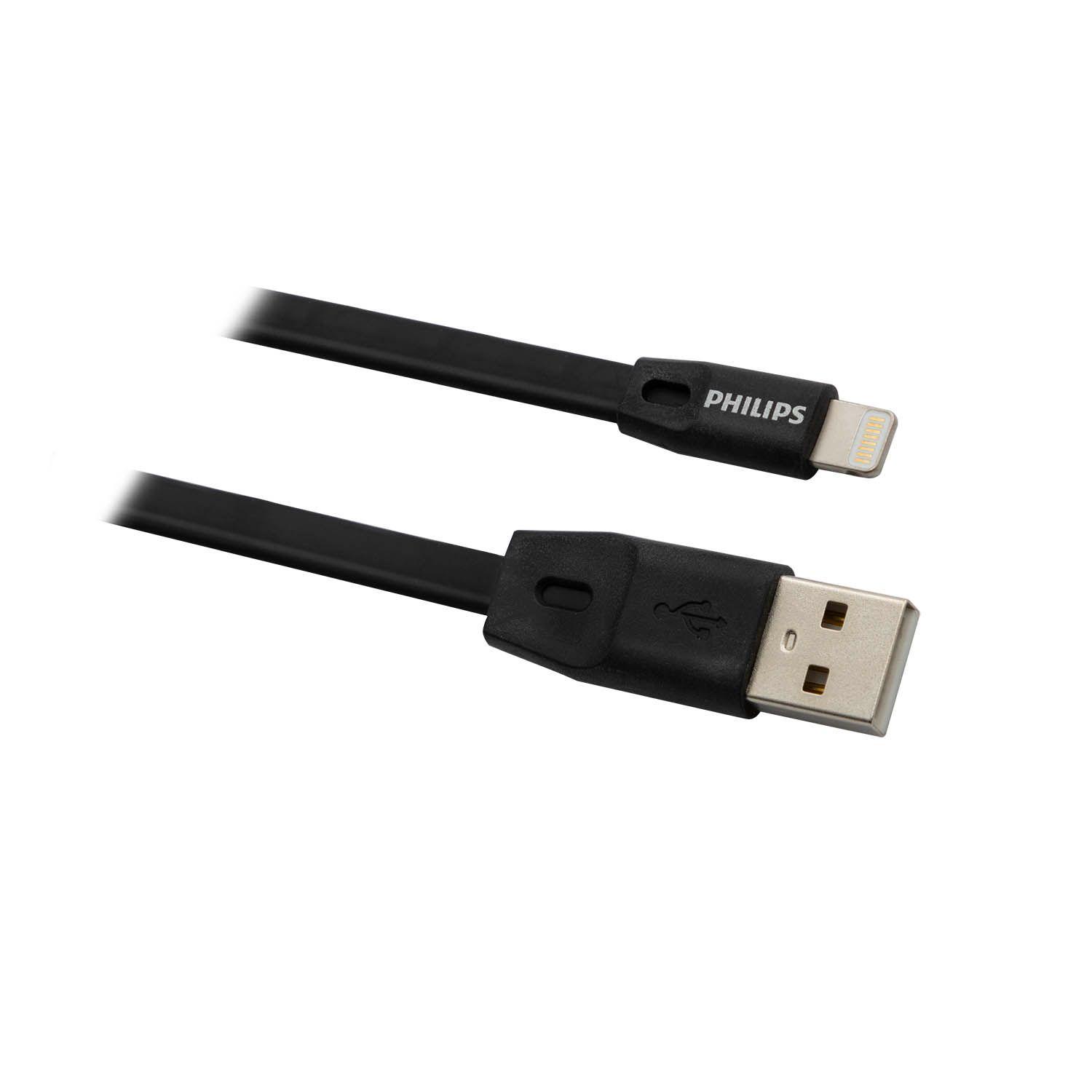 Cable lightning 1.2 Mts Goma Plano Negro Dlc2508cb Open box-4