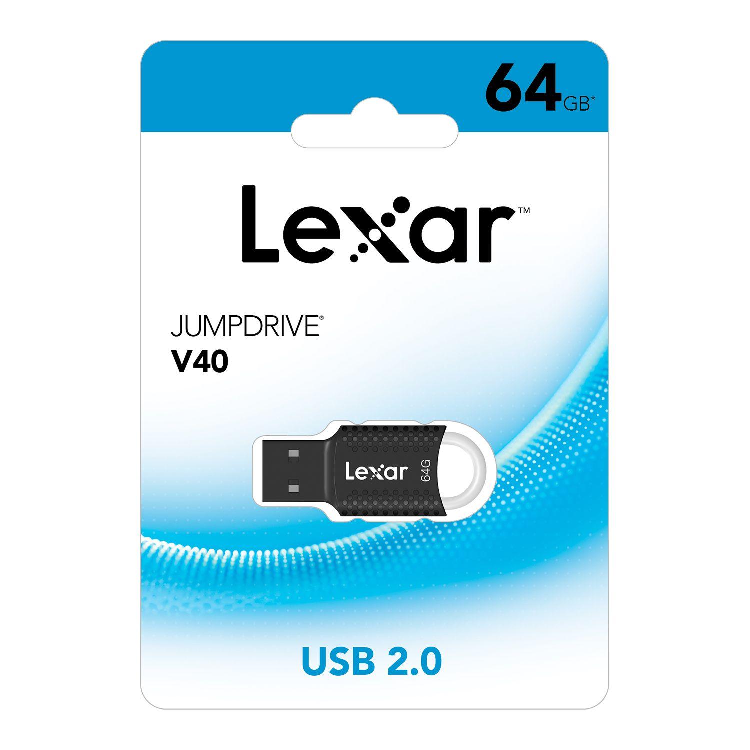 PENDRIVE LEXAR 64GB V40 USB 2.0-2