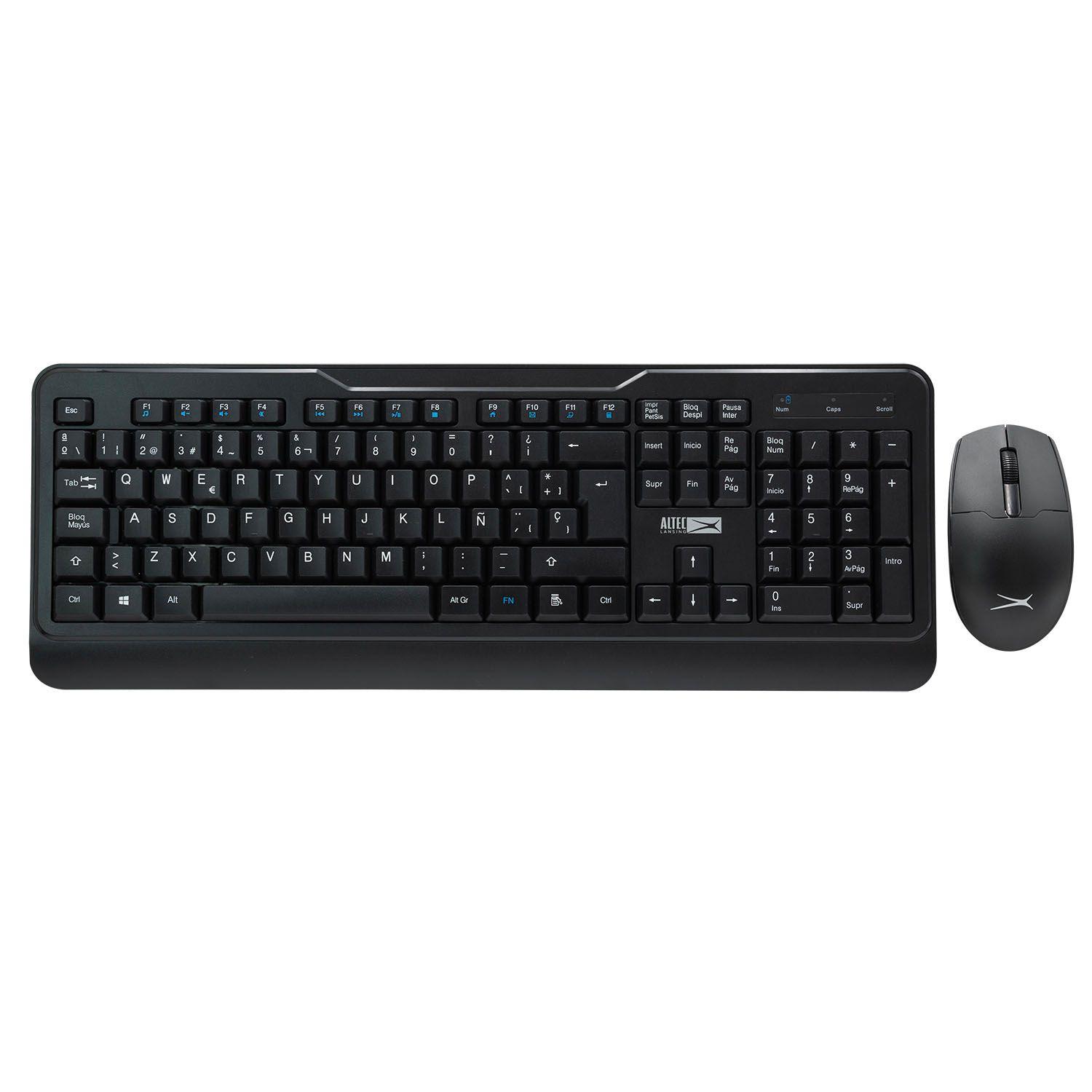 Combo Teclado y Mouse Inalámbrico Altec Lansing ALBC6330 Español-1