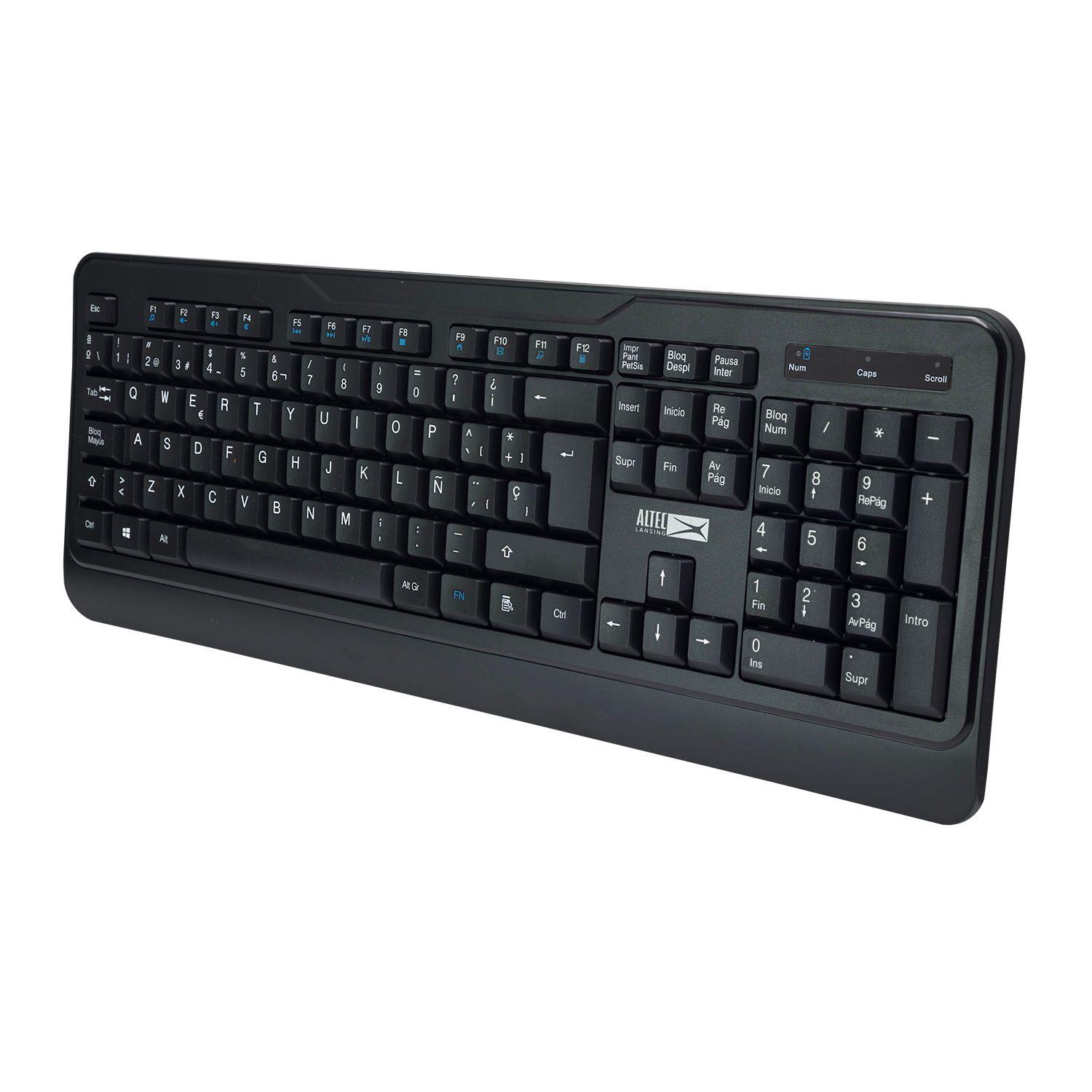 Combo Teclado y Mouse Inalámbrico Altec Lansing ALBC6330 Español-3