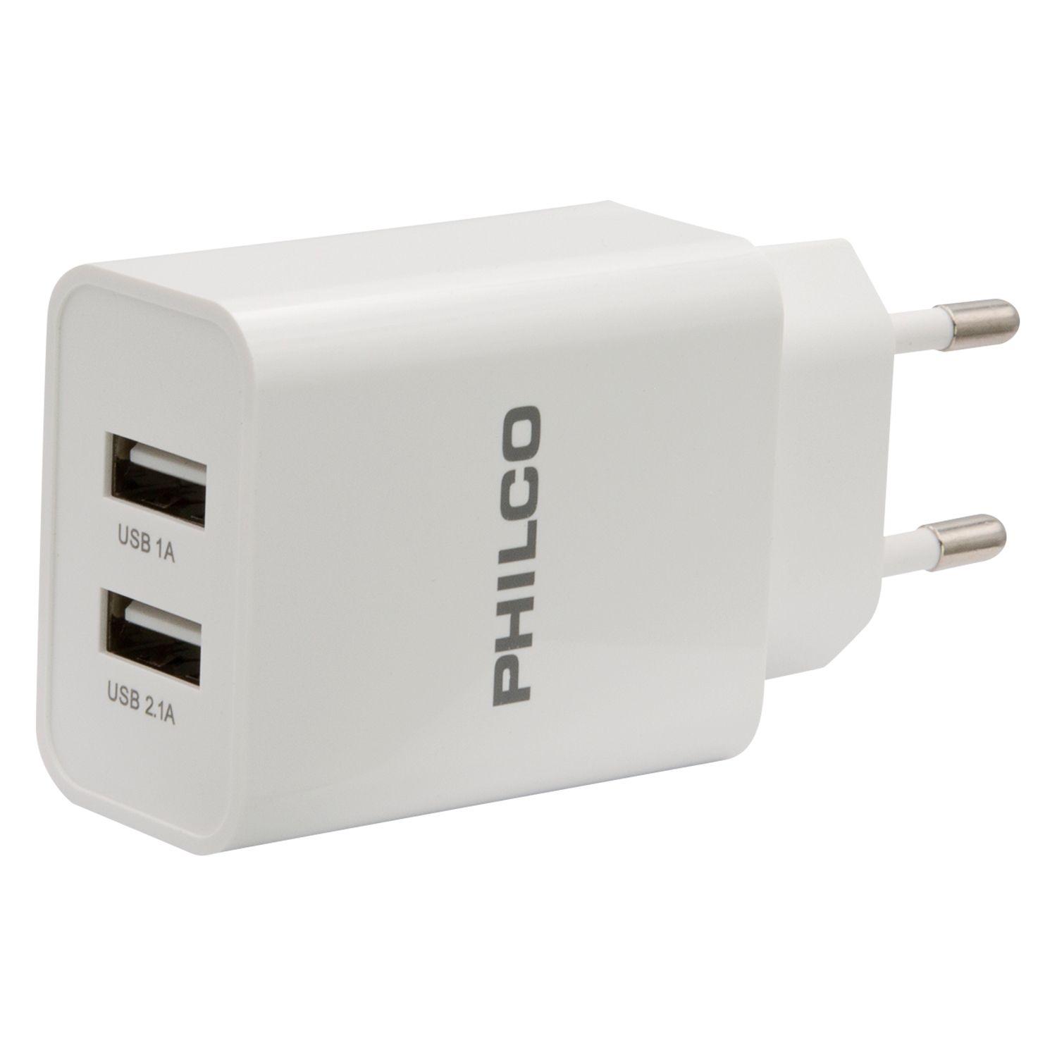 Cargador R2109 2.1A USB x2 USB-C blanco Open Box-1