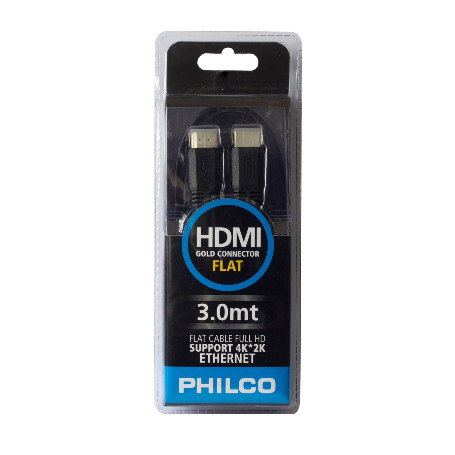 CABLE HDMI PLANO 4K BL308 3 M NEGRO-0
