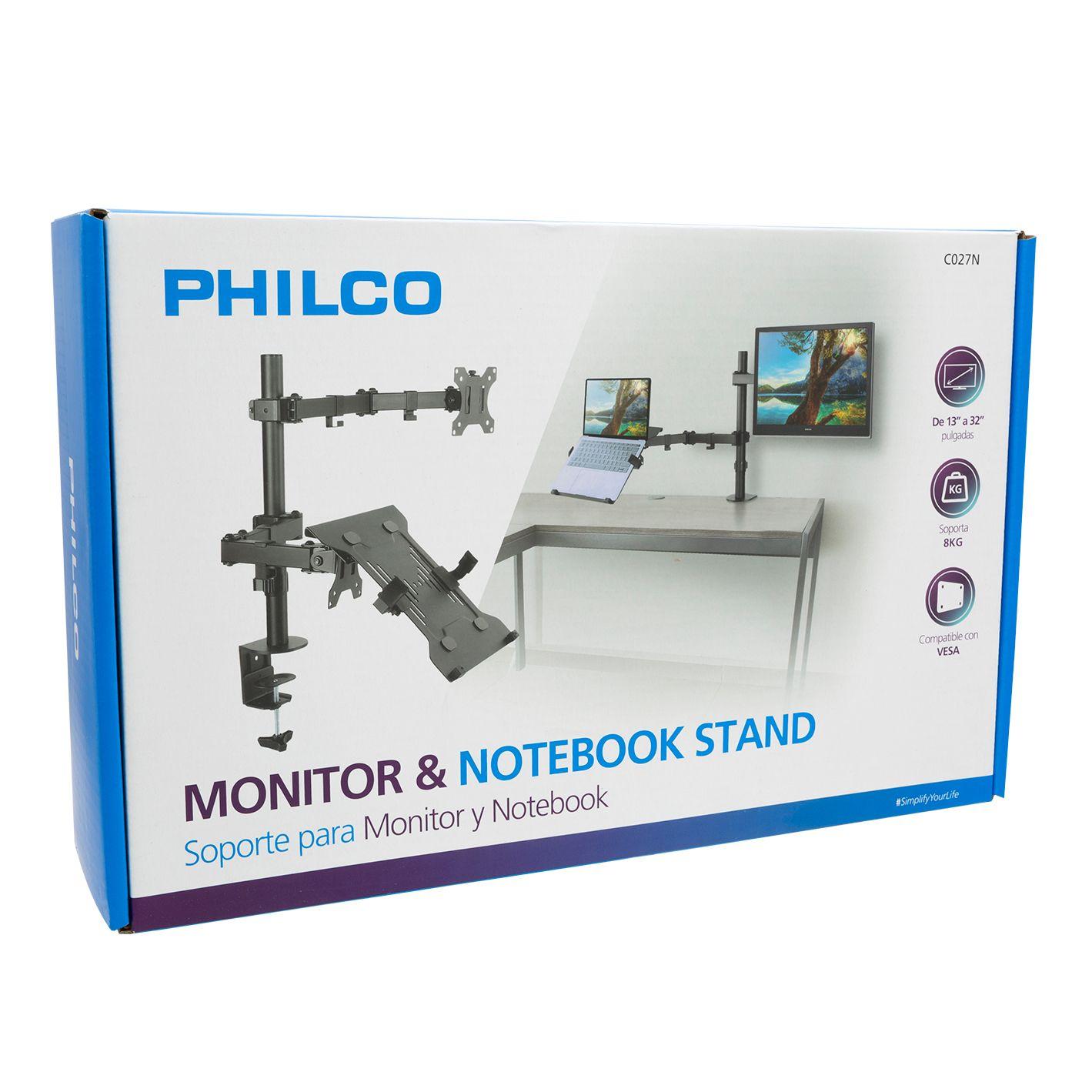 SOPORTE MONITOR Y NOTEBOOK PARA MESA 13 A 32 Open box-0