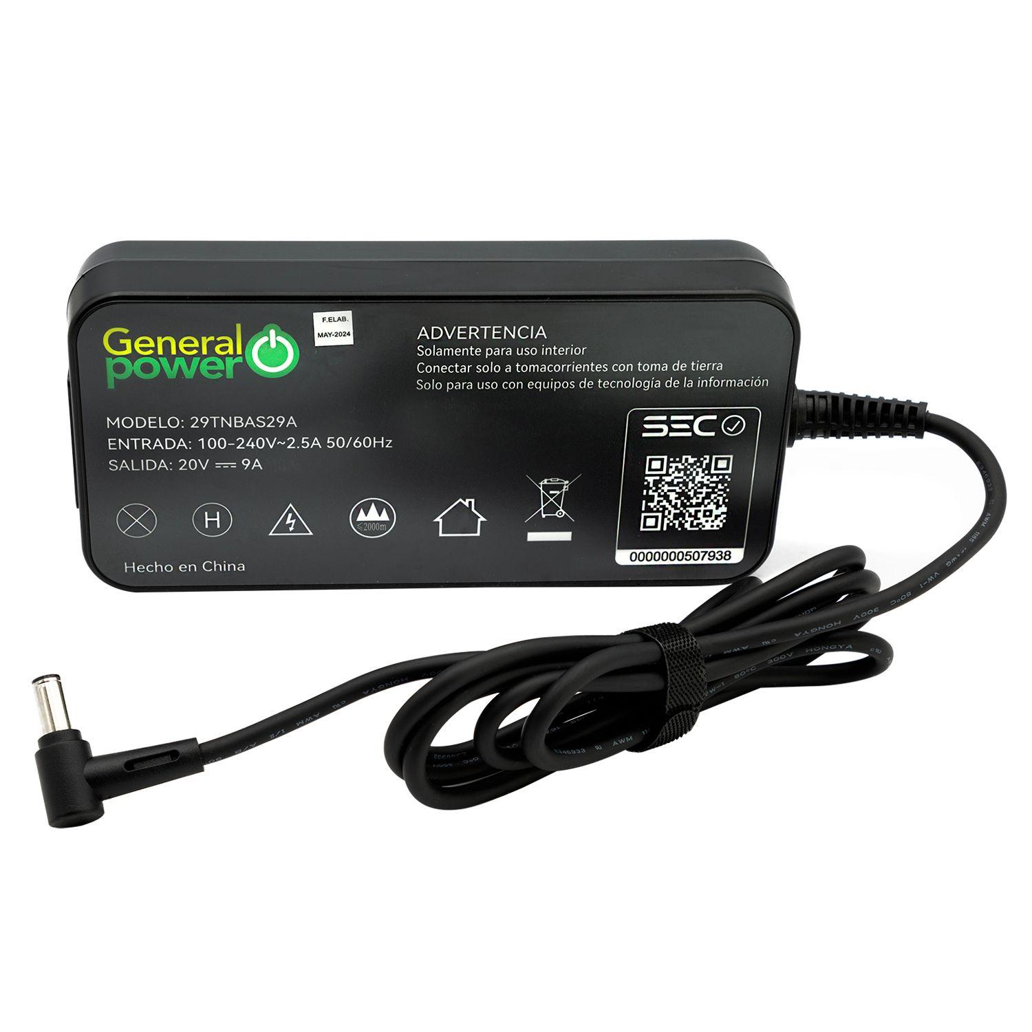 CARGADOR NOTEBOOK GAMER COMPATIBLE CON ASUS 6.0*3.7MM-2