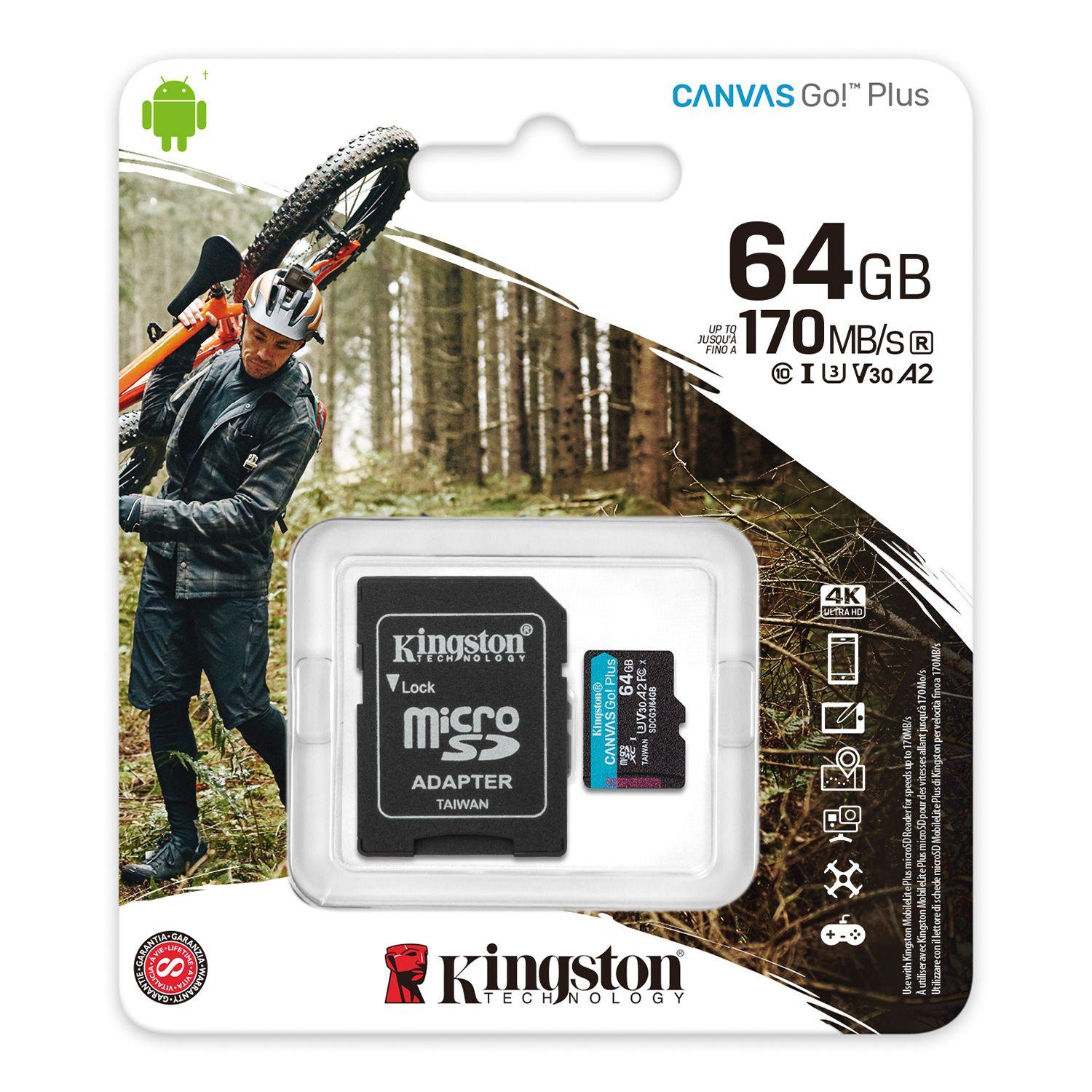 SDCG3/64GB MEMORIA MICROSD C/ADAPT GO PLUS 64GB-2