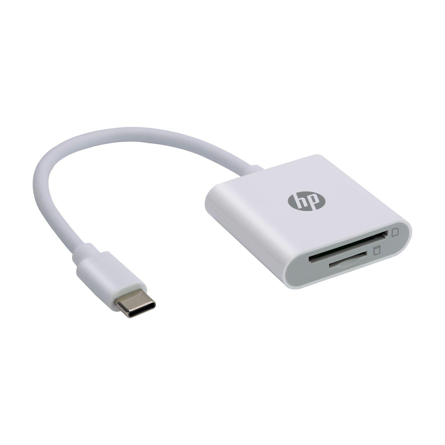 Lector de Tarjetas USB-C a SD/TF HP-1