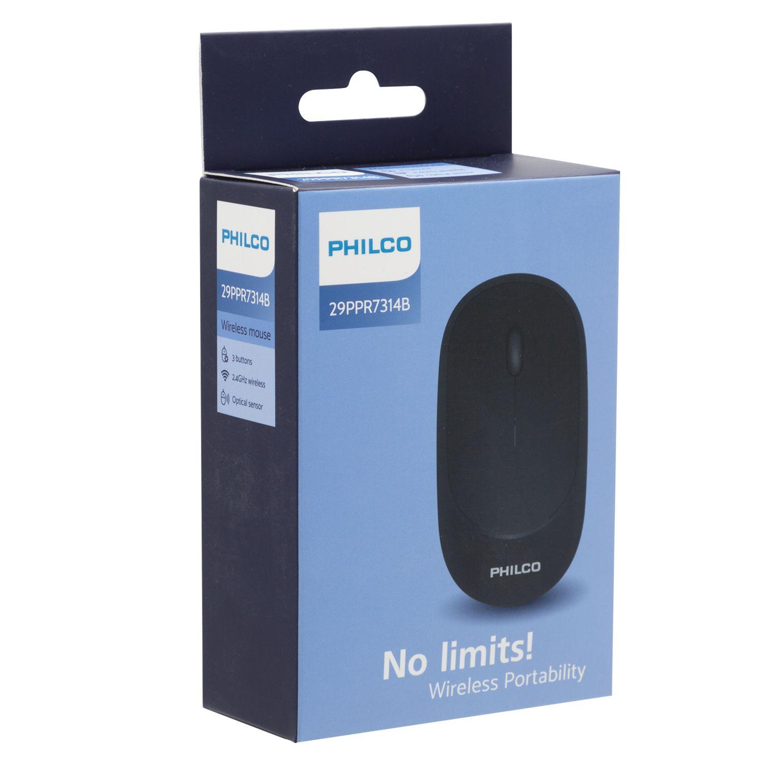 MOUSE INAL. SPK7314 NEGRO PHILCO PRO-0