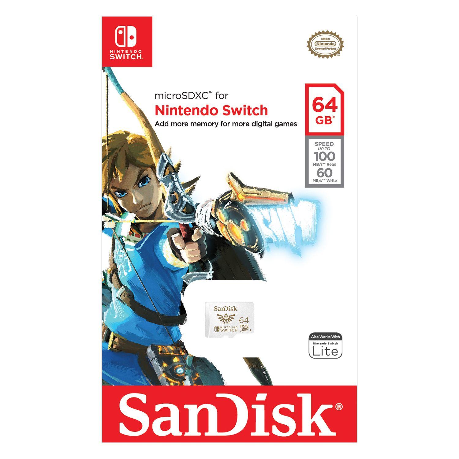 TARJETA MICROSD SANDISK PARA NINTENDO SWITCH 64GB-2