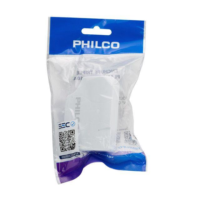 Enchufe Triple Plano 2500W 10A Blanco-5