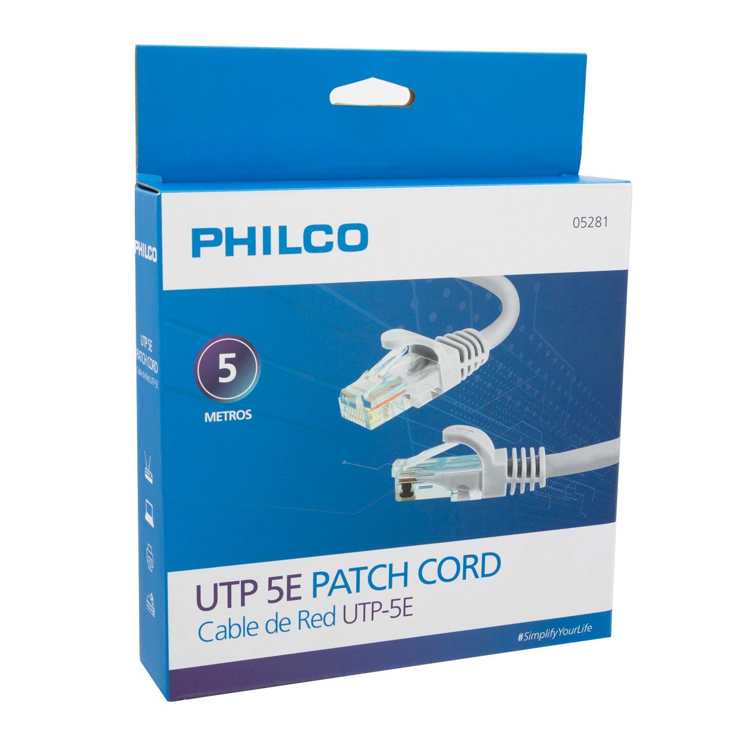 CABLE DE RED 5 MTS. RETAIL Open box-0