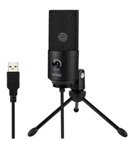 MICROFONO CONDESADOR FIFINE NEGRO USB K669B-2