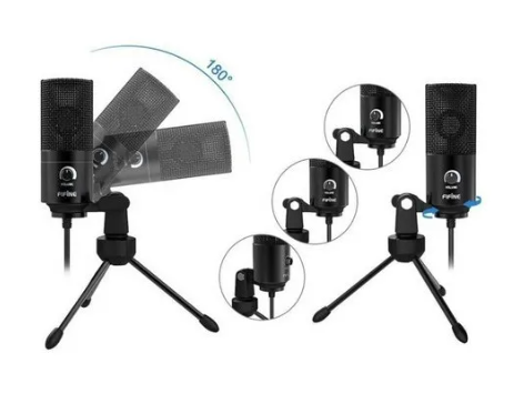 MICROFONO CONDESADOR FIFINE NEGRO USB K669B-3