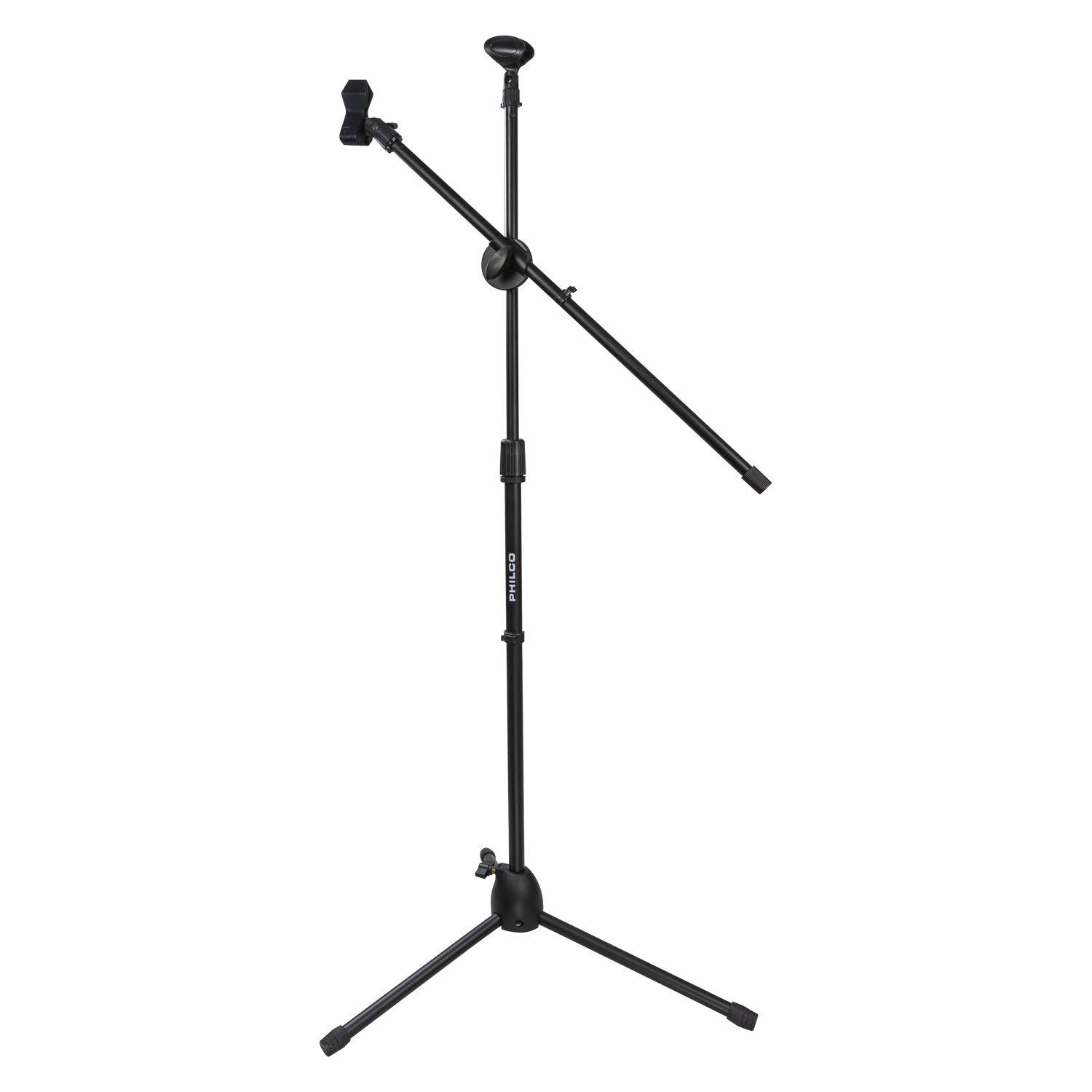 ATRIL DE MICROFONO C/BOOM METALICO Open box-2