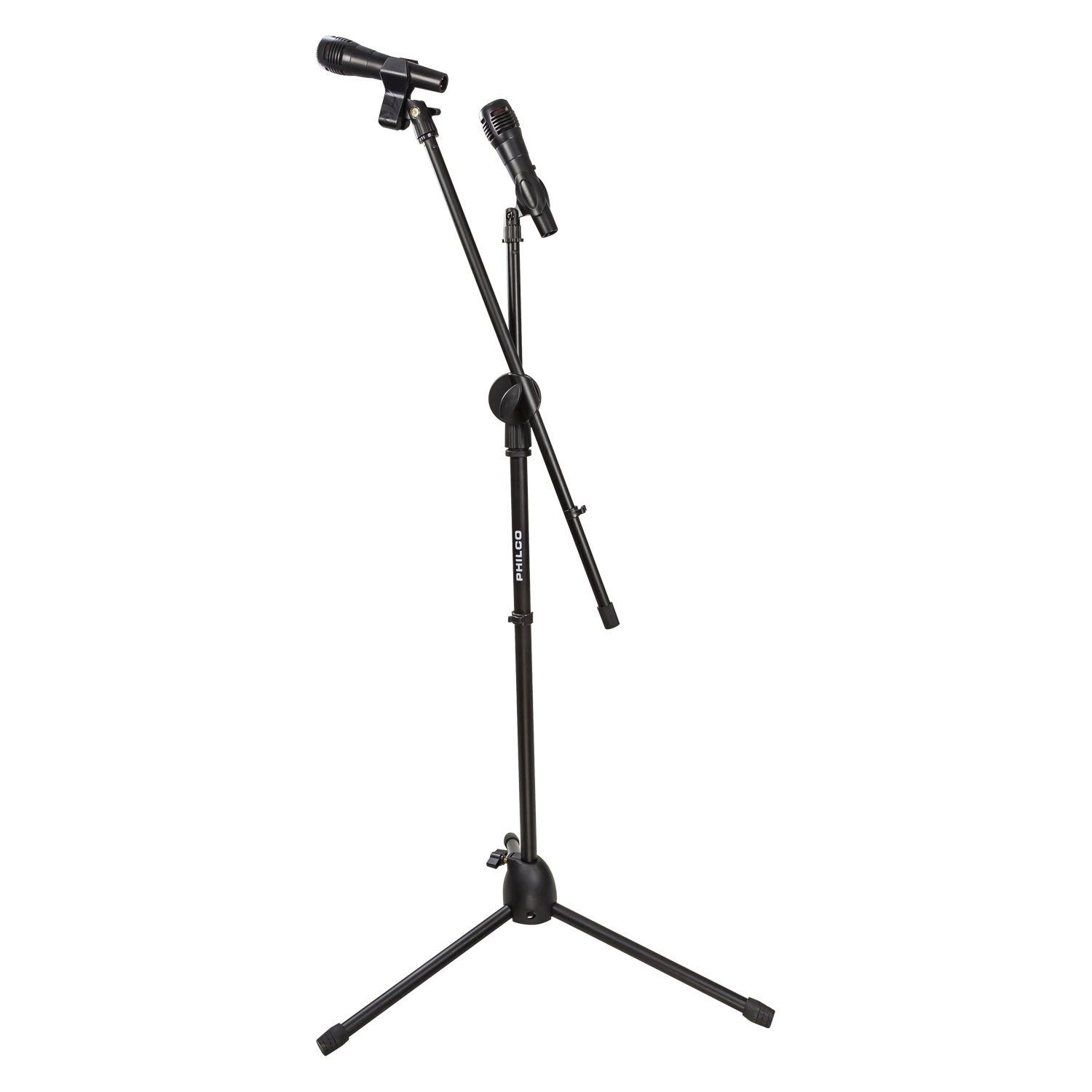 ATRIL DE MICROFONO C/BOOM METALICO Open box-4