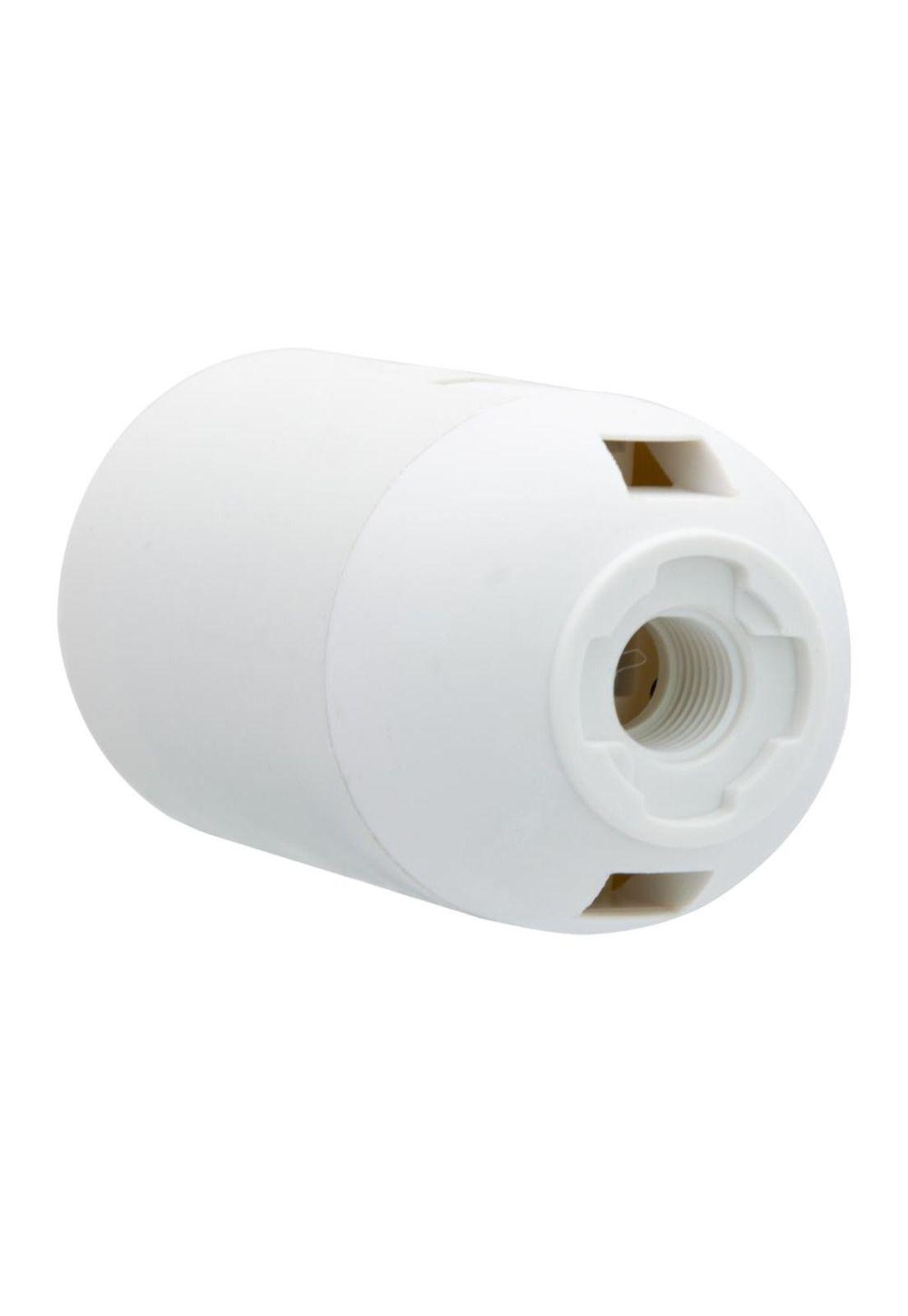 Soquete E27 Simple 250V 10A Blanco-2