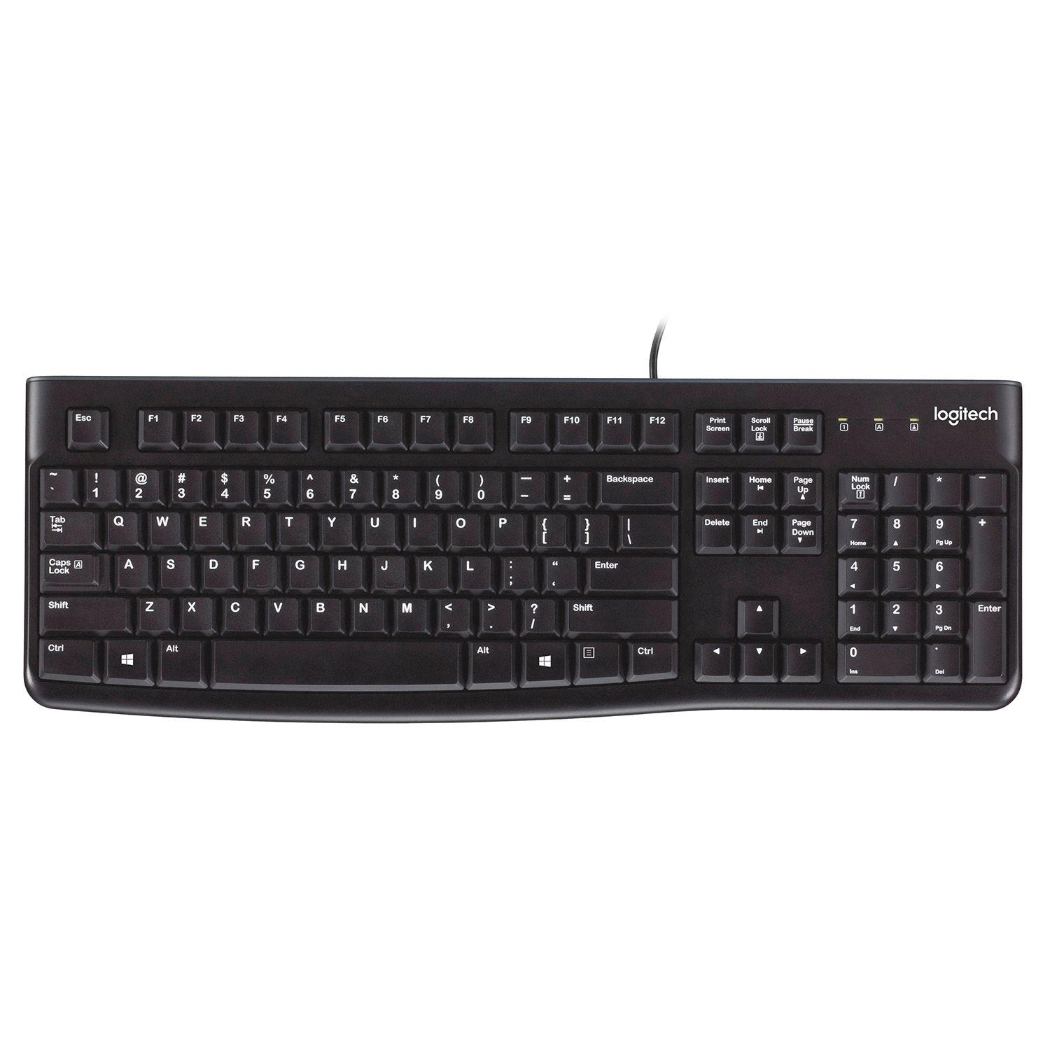 Teclado Logitech K120 Qwerty Español España Color Negro Open box-2