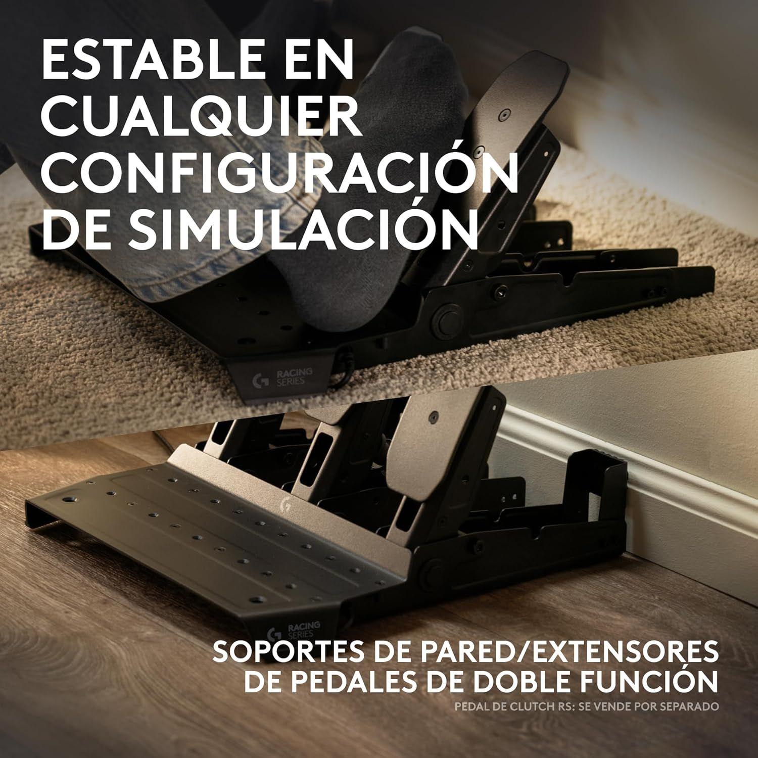 Pedales Logitech RS para Volante Negro-6