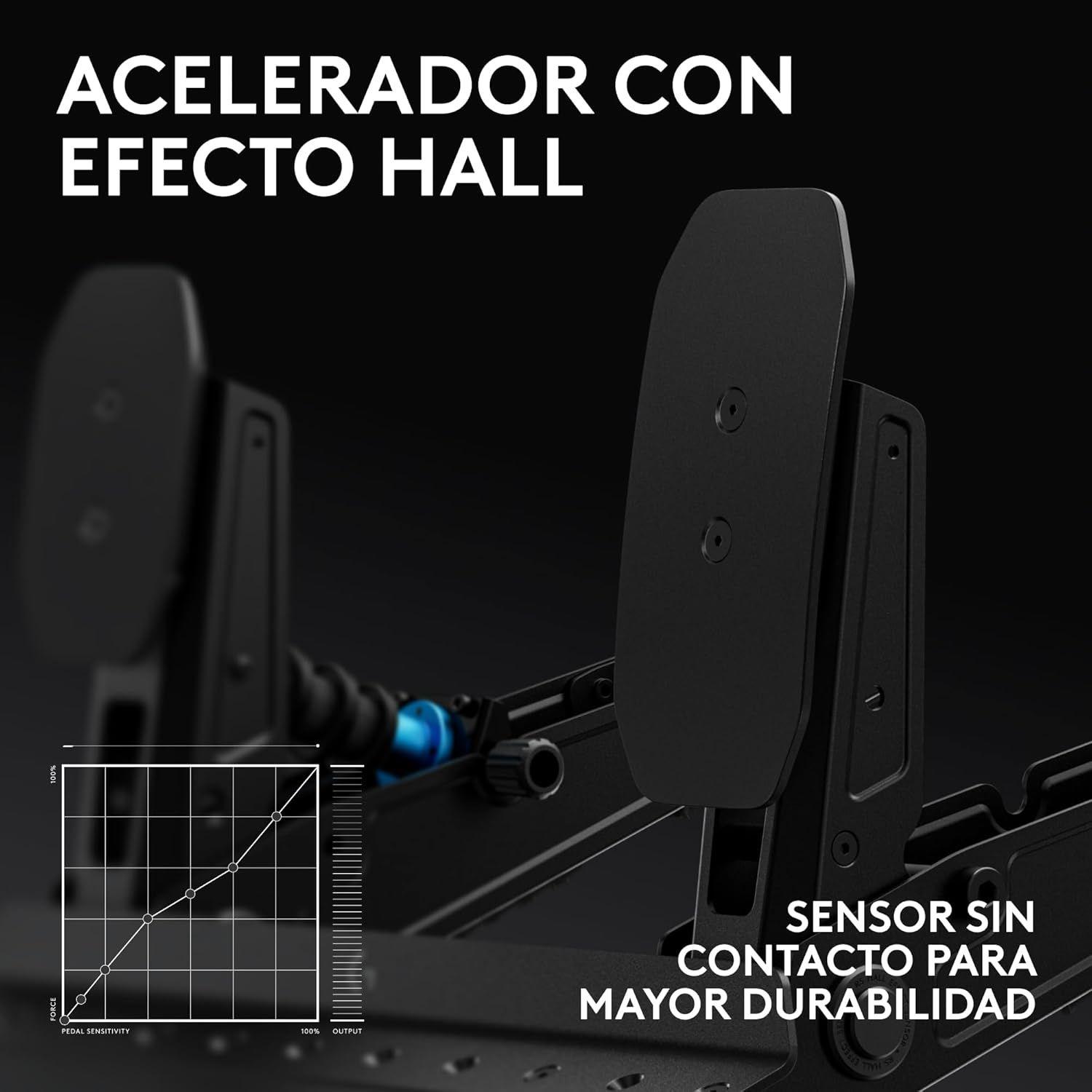 Pedales Logitech RS para Volante Negro-8