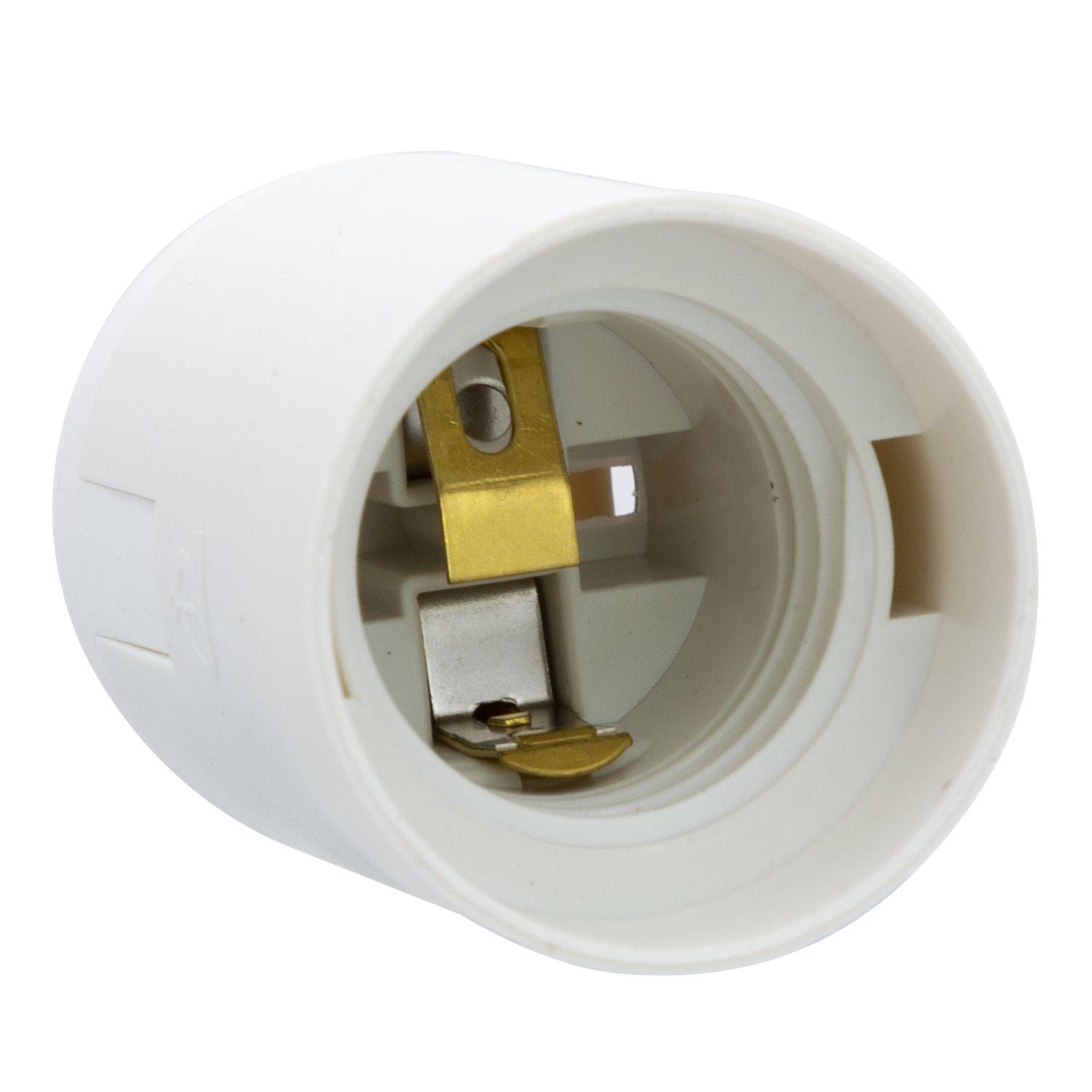 SOQUETE E27 SIMPLE 250V 10A BLANCO-0