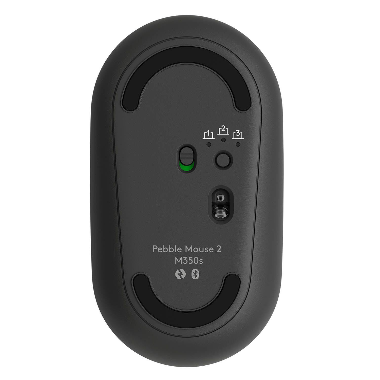 Logitech Pebble Mouse 2 M350s Inalámbrico Bluetooth, Grafito-5