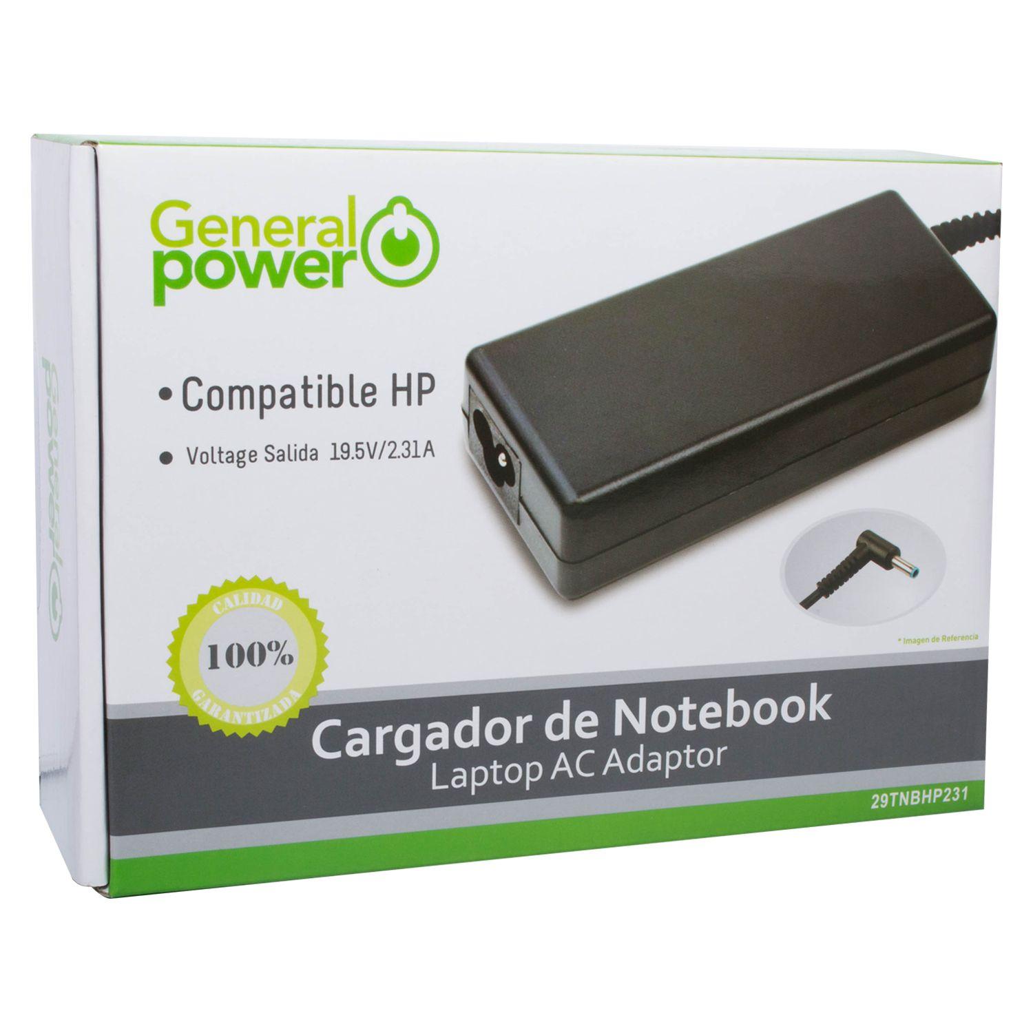 CARGADOR ULTRABOOK HP 19.5V/2.31A  (4.5*3.0)-4