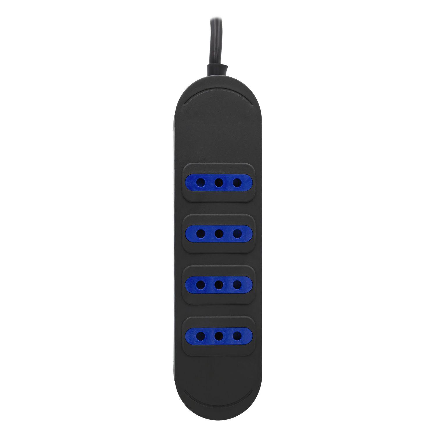 EXTENSIÓN MÚLTIPLE XT50 4 POSICIONES 1.50M NEGRA PHILCO-2