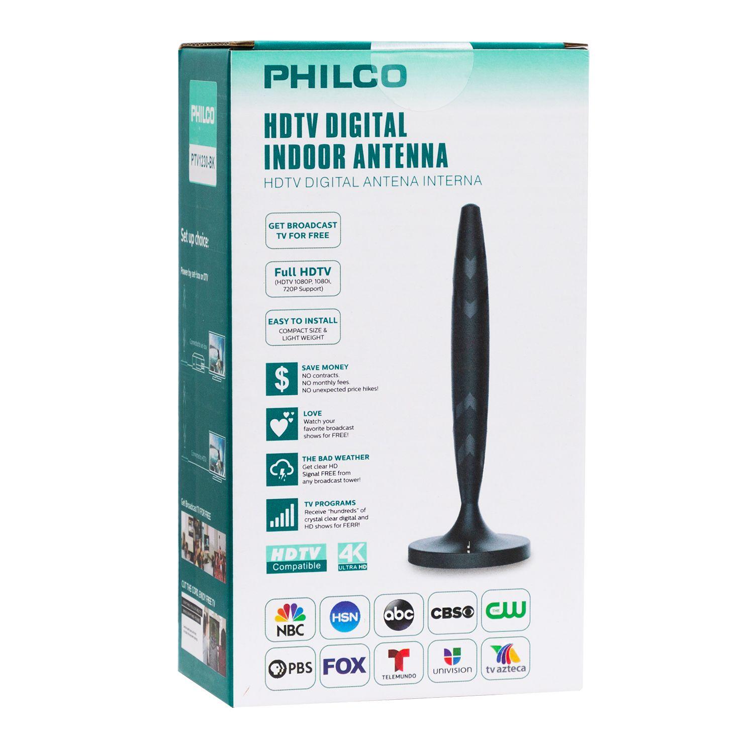 Antena HDTV Philco PTV1230 Interior/Exterior – Negro-3
