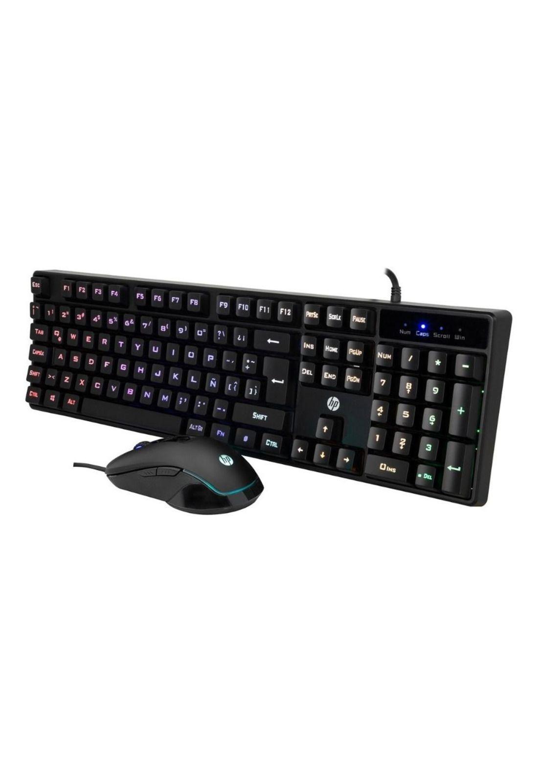 Combo Teclado Mouse Hp Multimedia Español Membrana Km200-2