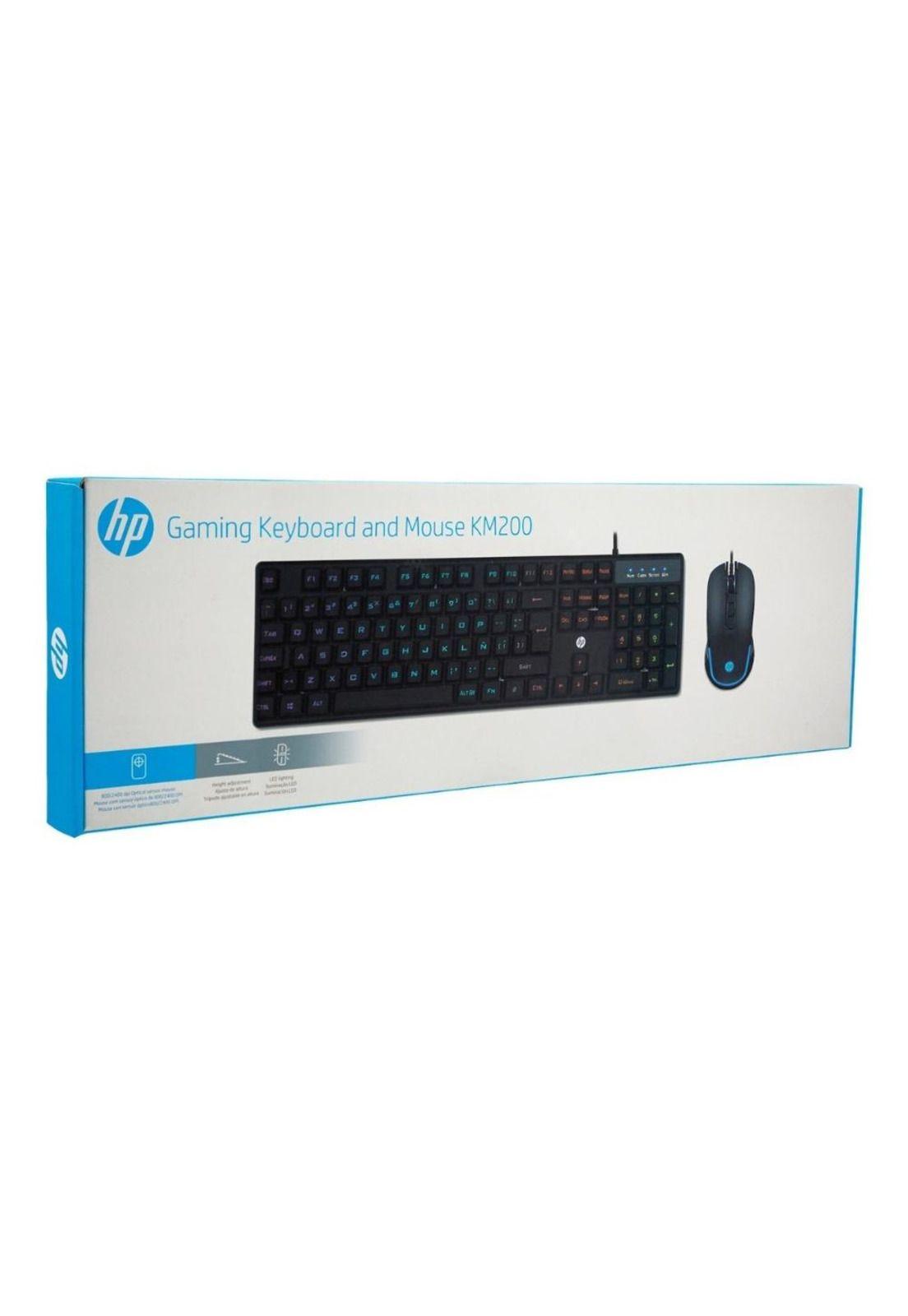 Combo Teclado Mouse Hp Multimedia Español Membrana Km200-4