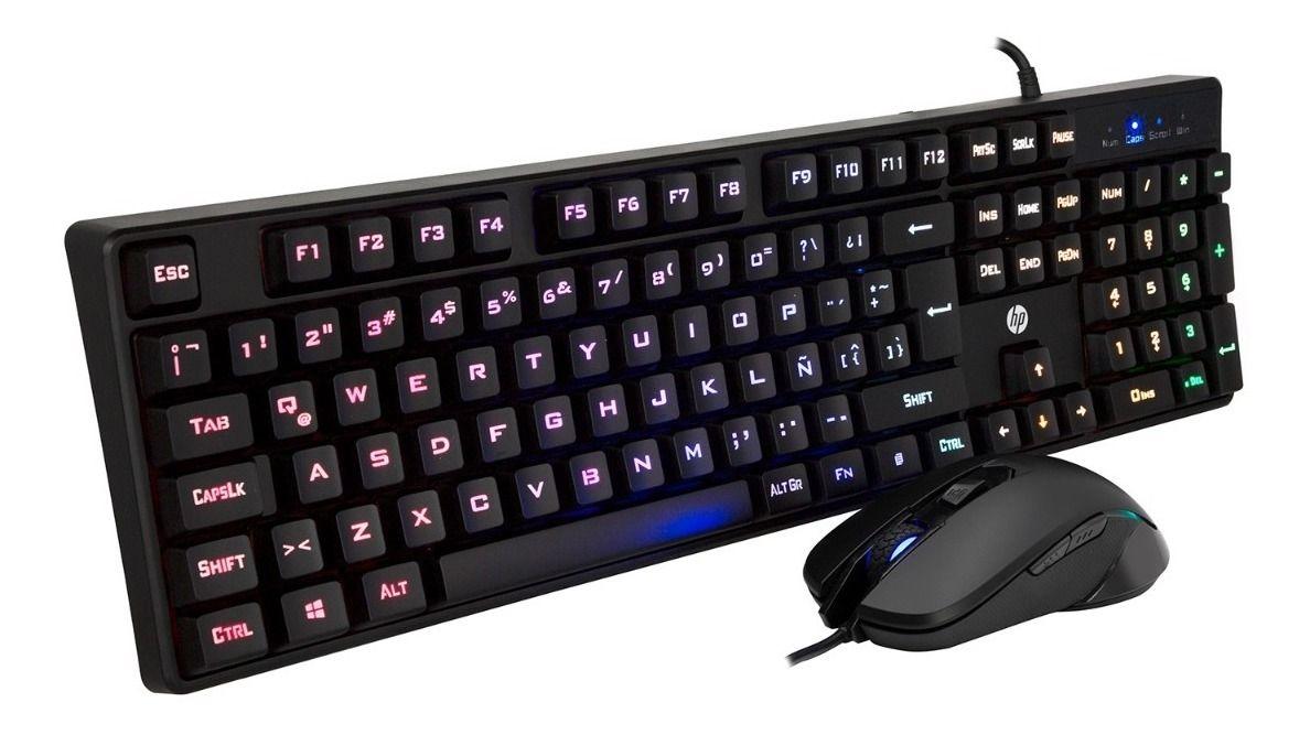 Combo Teclado Mouse Hp Multimedia Español Membrana Km200-0