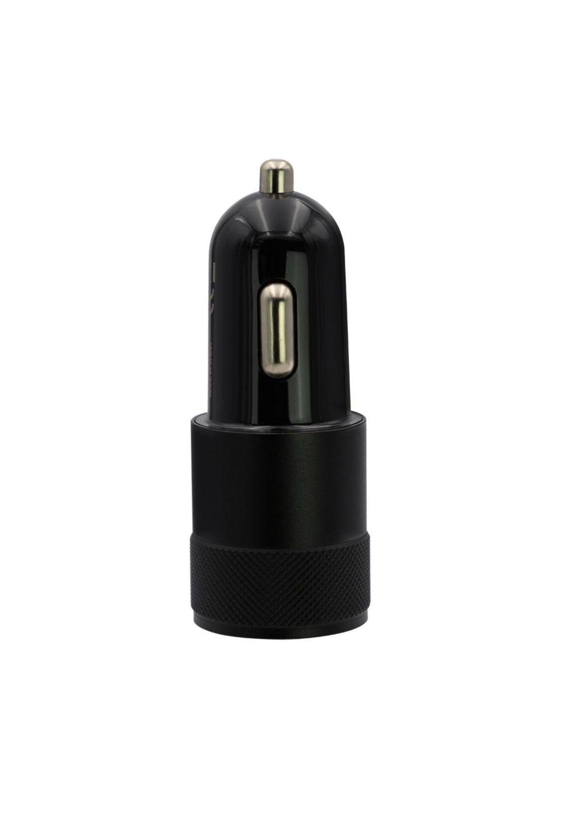 Cargador para Automovil USB/C Doble 12/24V 20W Negro FLP2552B-2