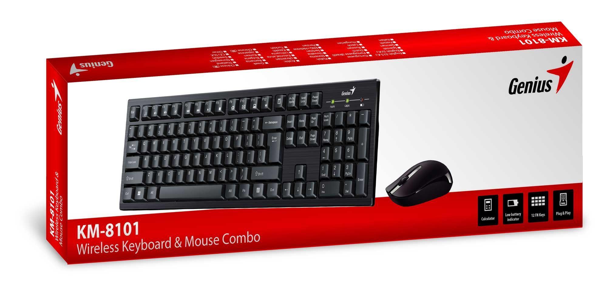 KIT INALÁMBRICO MOUSE + TECLADO KM-8101, 12 FN KEYS, 2,4 GHZ Open box-3
