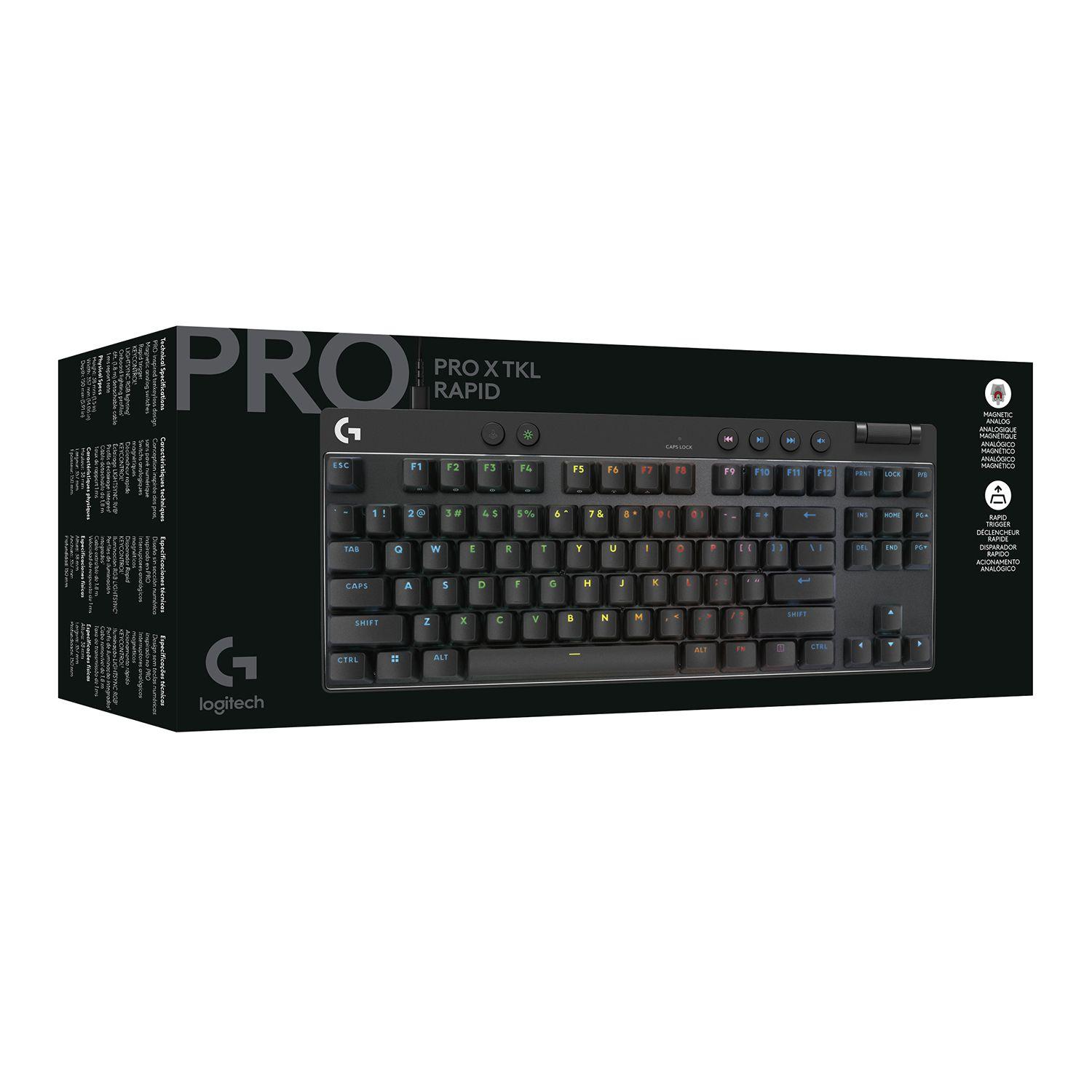 TECLADO  PRO X TKL RAPID US BLACK-4