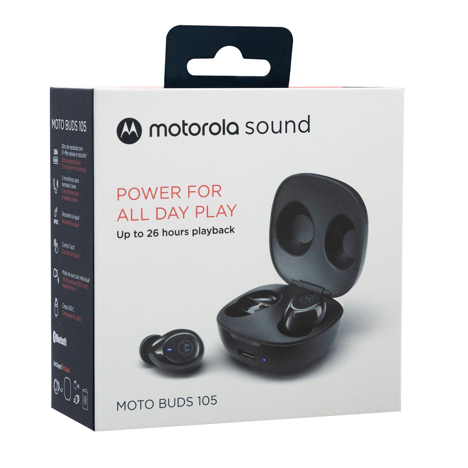 Audifono Motorola Moto Buds 105 True Wireless Black Open box-0