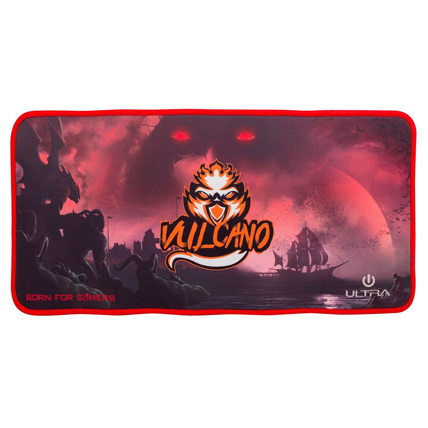MOUSE PAD GAMER ULTRA XL 400MM X 200MM VULCANO FJ COLOR ROJO Open box-2