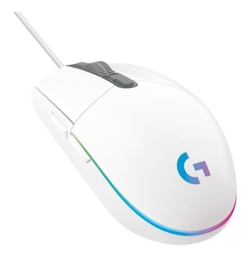 Mouse Logitech G203 Lightsync White-0