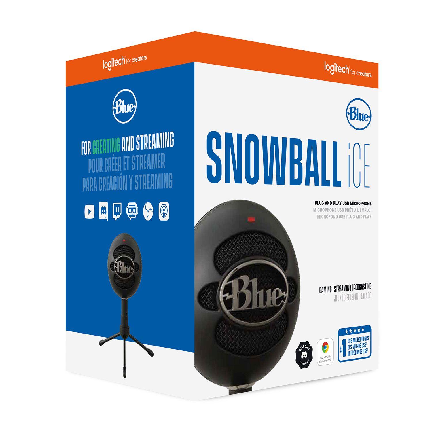 MICRÓFONO ALÁMBRICO SNOWBALL ICE NEGRO Open box-0